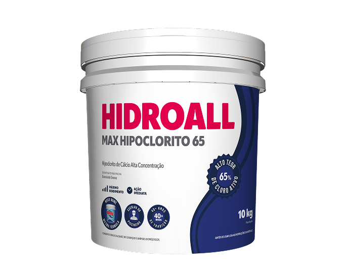Max Hipoclorito 65 - Hidroall – Sua piscina em boas mãos